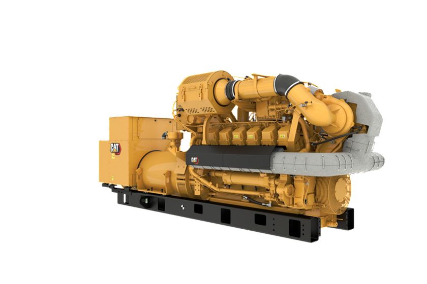 G3512H 50 Hz Gas Open Generator Set, Front Right View