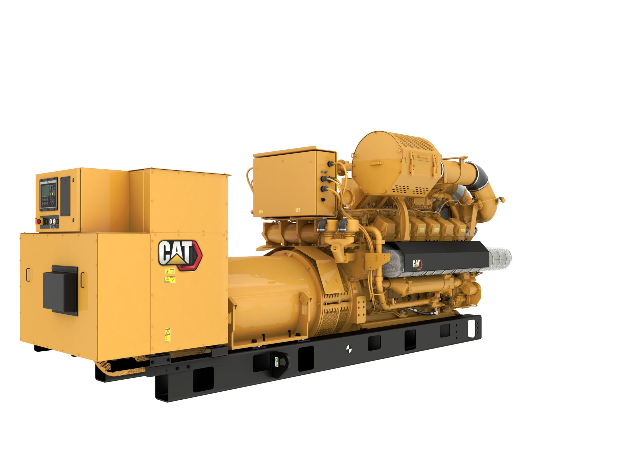 G3512H 50 Hz Gas Open Generator Set, Rear Right View>