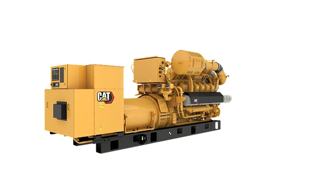 G3512H 50 Hz Gas Open Generator Set, Rear Right View