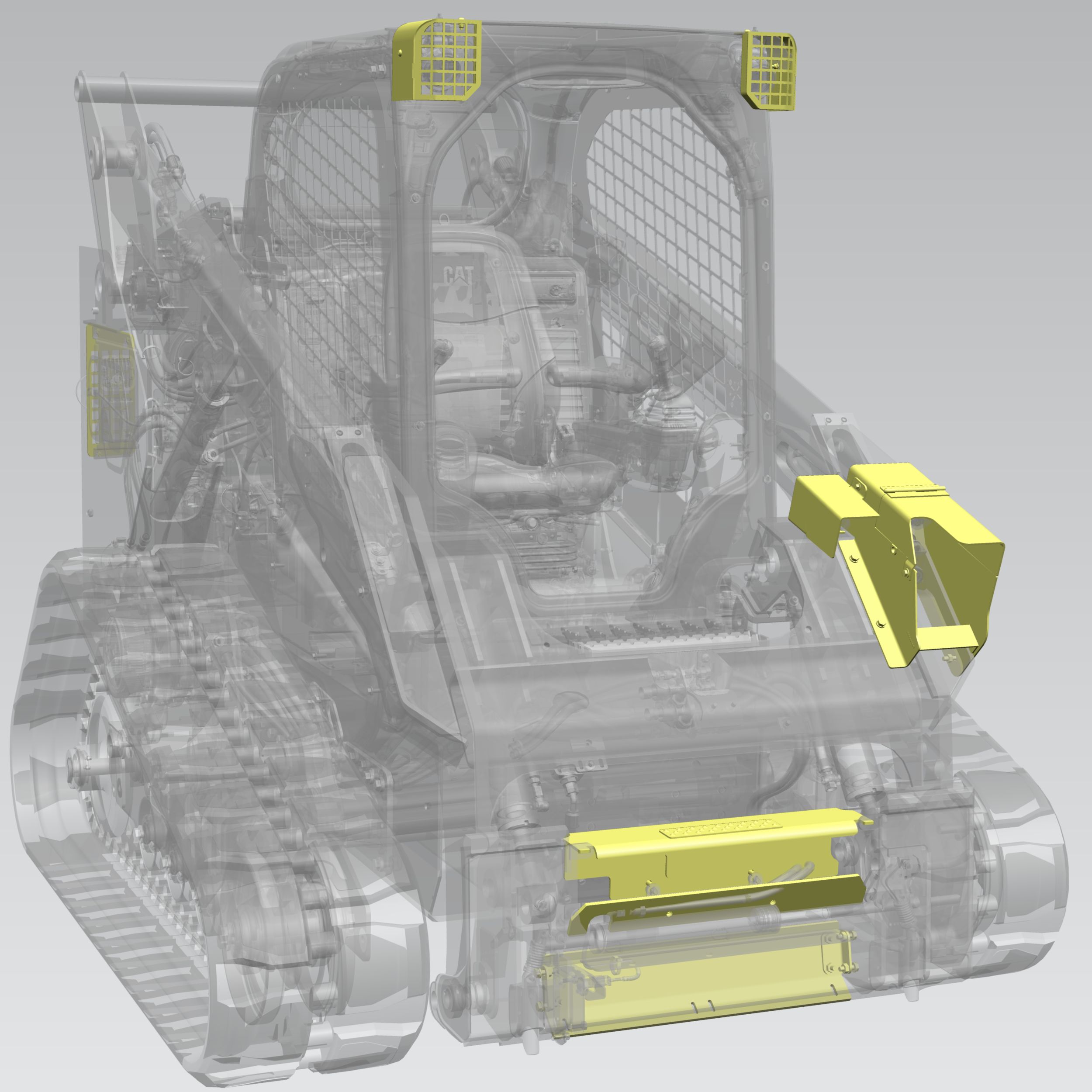 Guards (Lights, Auxiliary Hydraulic Connectors, and Work Tool Coupler) 1