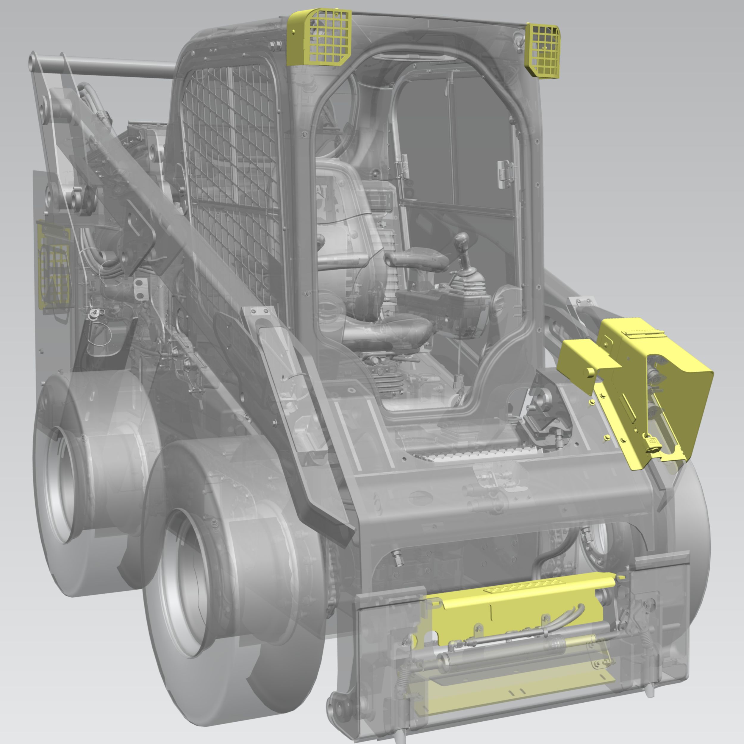 Guards (Lights, Auxiliary Hydraulic Connectors, and Work Tool Coupler) 3