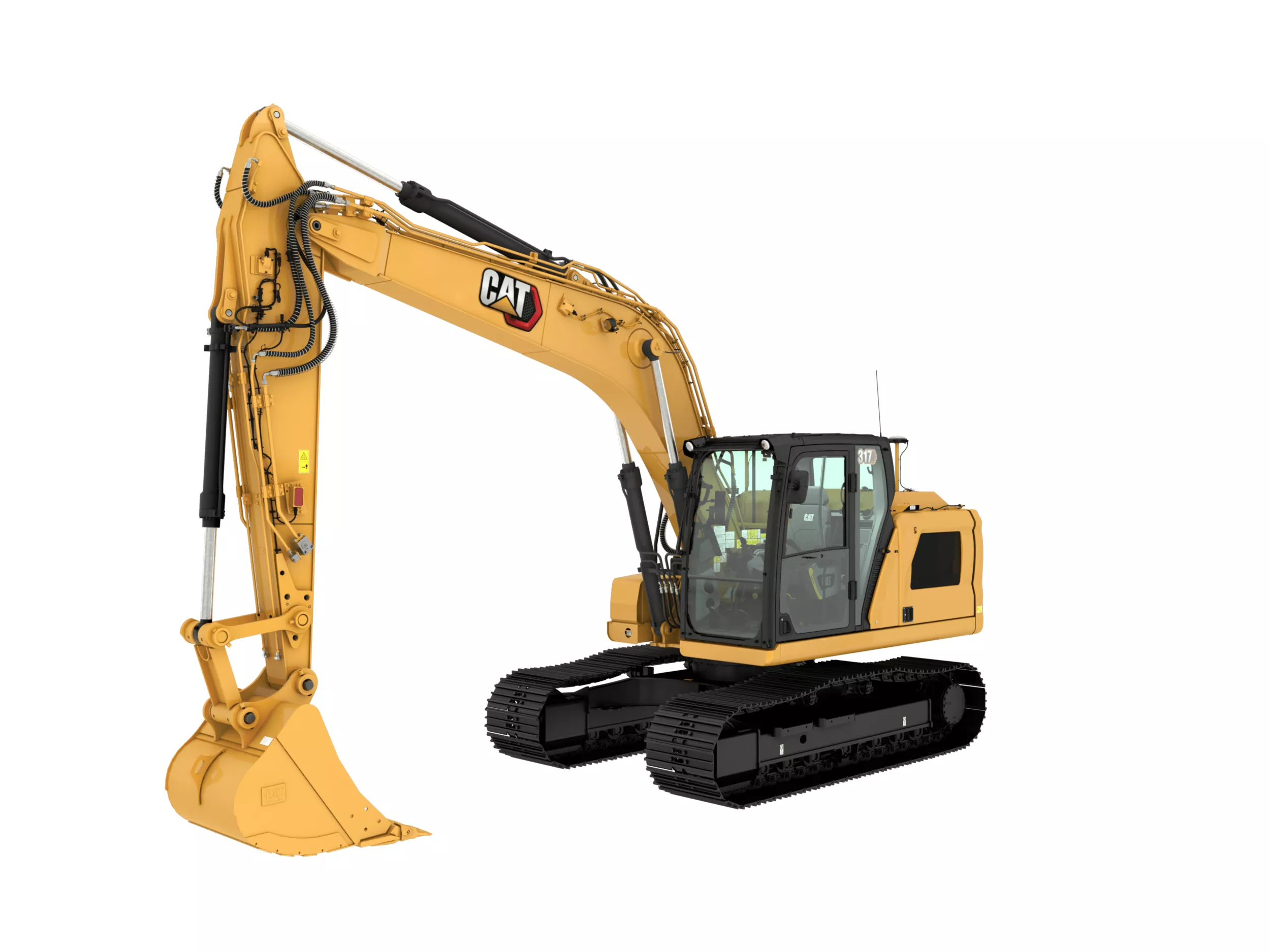 The 317 Hydraulic Excavator boosts productivity on your jobsite. Standard, easy-to-use CatÂ® technologies, performance upgrades, and low fuel and maintenance costs allow you to move material all day with speed and precision while keeping more money in your pocket.