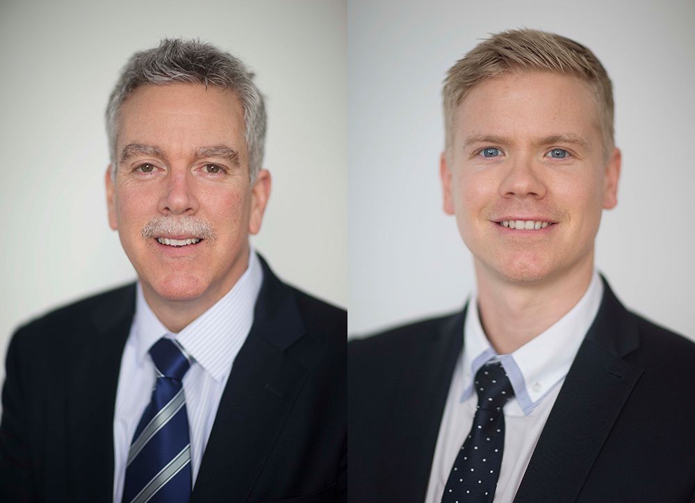 Americas sales director Bill Giunta (left) and EAME sales director, Richard Hemmings.