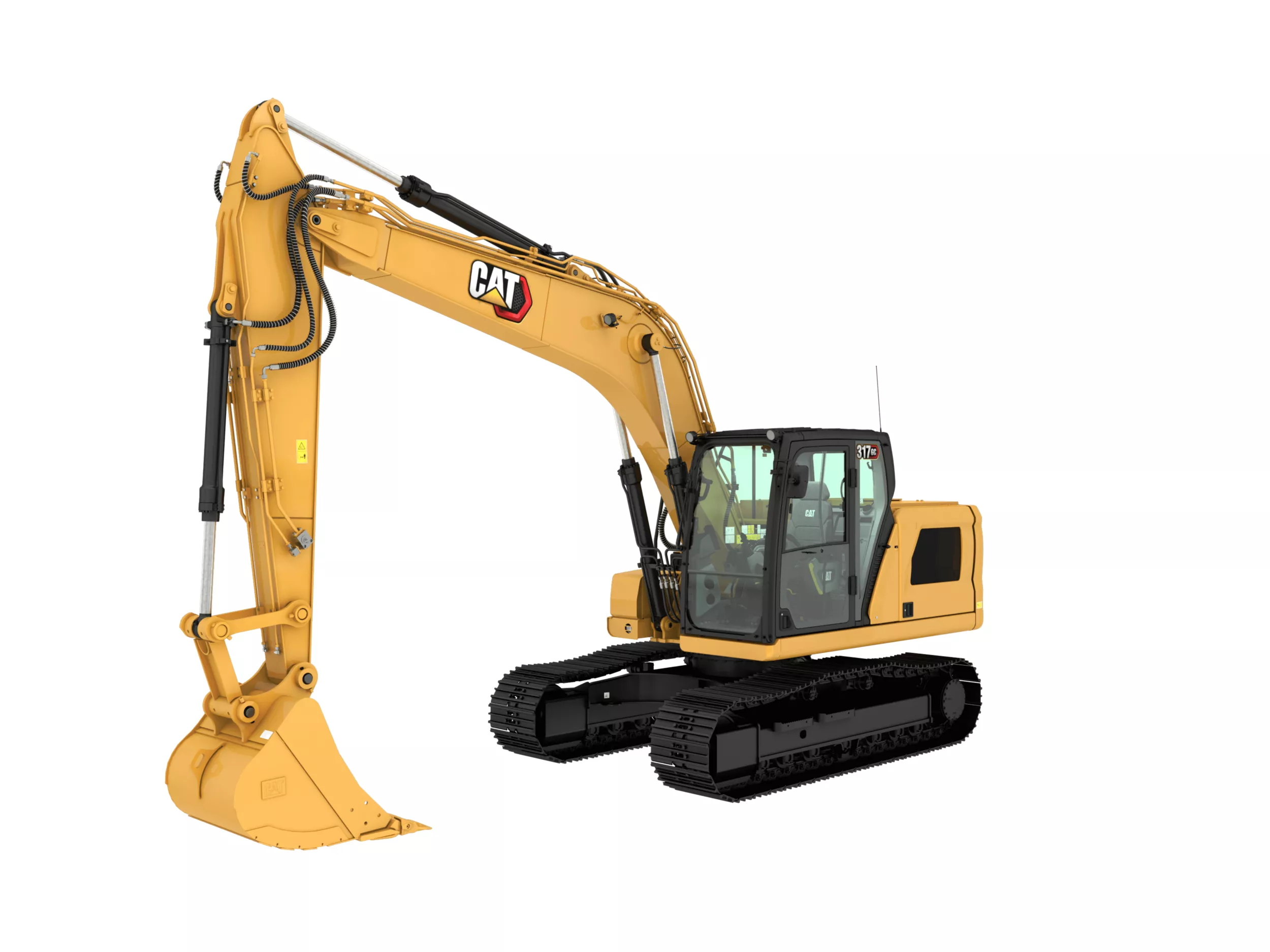The CatÂ® 317 GC Excavator offers job-matched performance and world-class versatility. A large working envelope and expanded work tool offering help you complete your work quickly and efficiently.