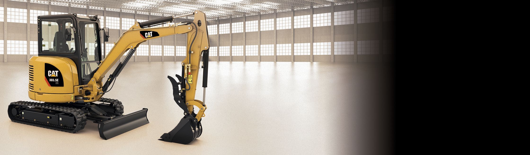 A Cat® 303.5E CR Reúne Tudo O Que Você Precisa