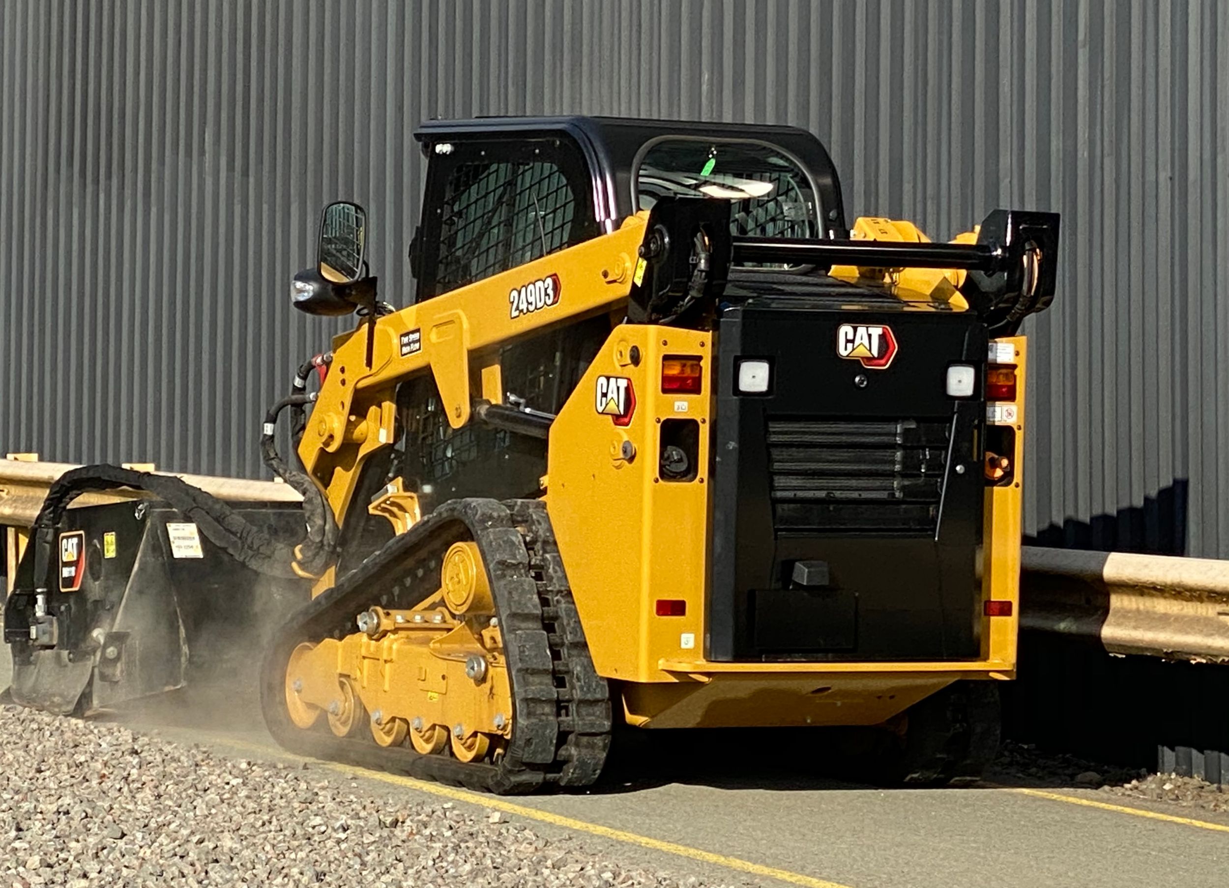 Cat 262D Skid Steer Loader Straight Snow Push