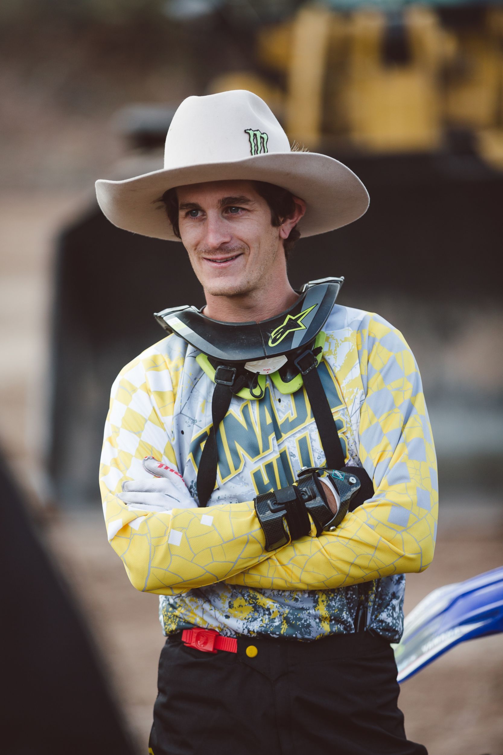 Jarryd McNeil at the Caterpillar Tinaja Hills Training Center. 