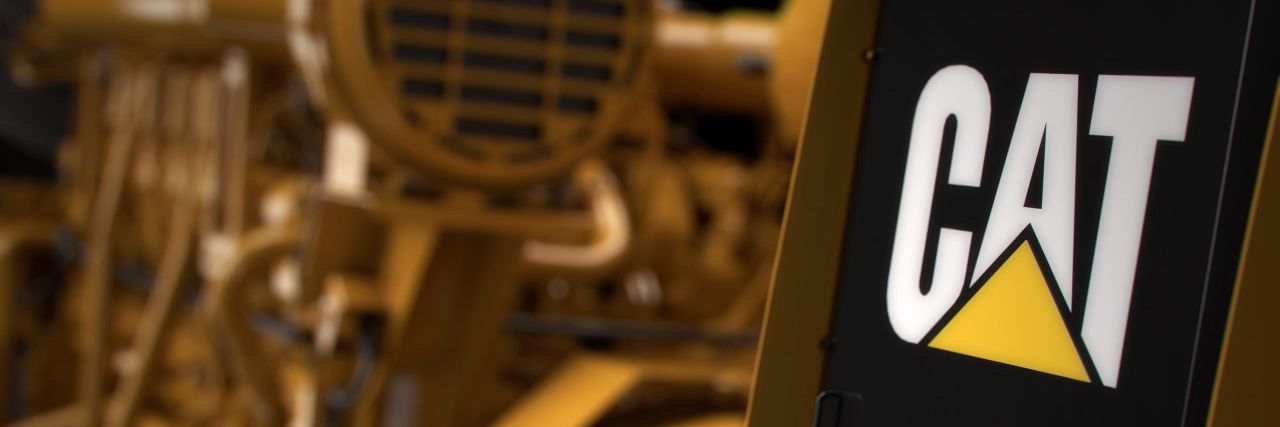 Cat logo on machine