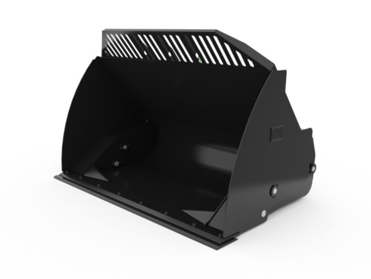 Buckets - Compact Wheel Loader - 2.5 m3 (3.3 yd3), HPL-ISO Coupler, Bolt-On Cutting Edge