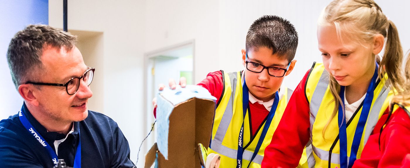 School children involved in STEM Outreach