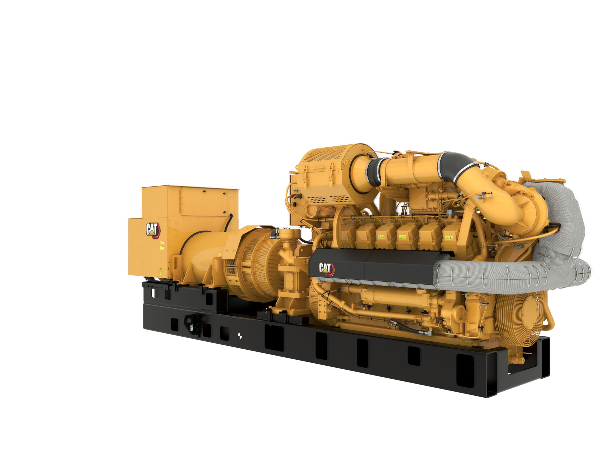 G3512H 60 Hz Gas Open Generator Set, Front Right View