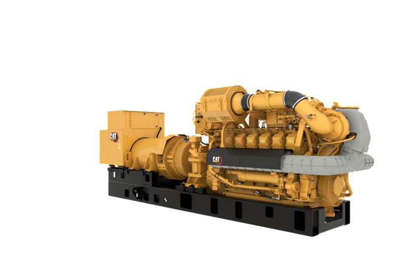 G3512H 60 Hz Gas Open Generator Set, Front Right View