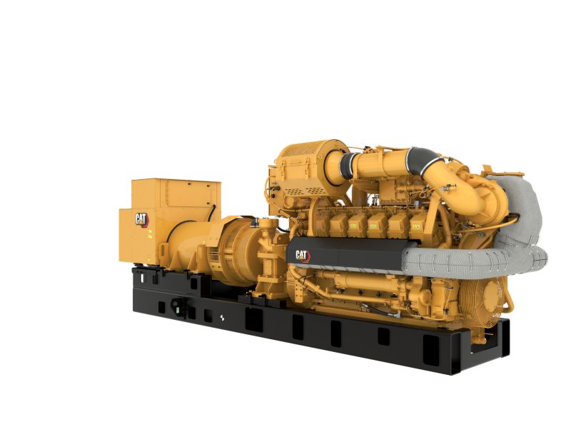 G3512H 60 Hz Gas Open Generator Set, Front Right View