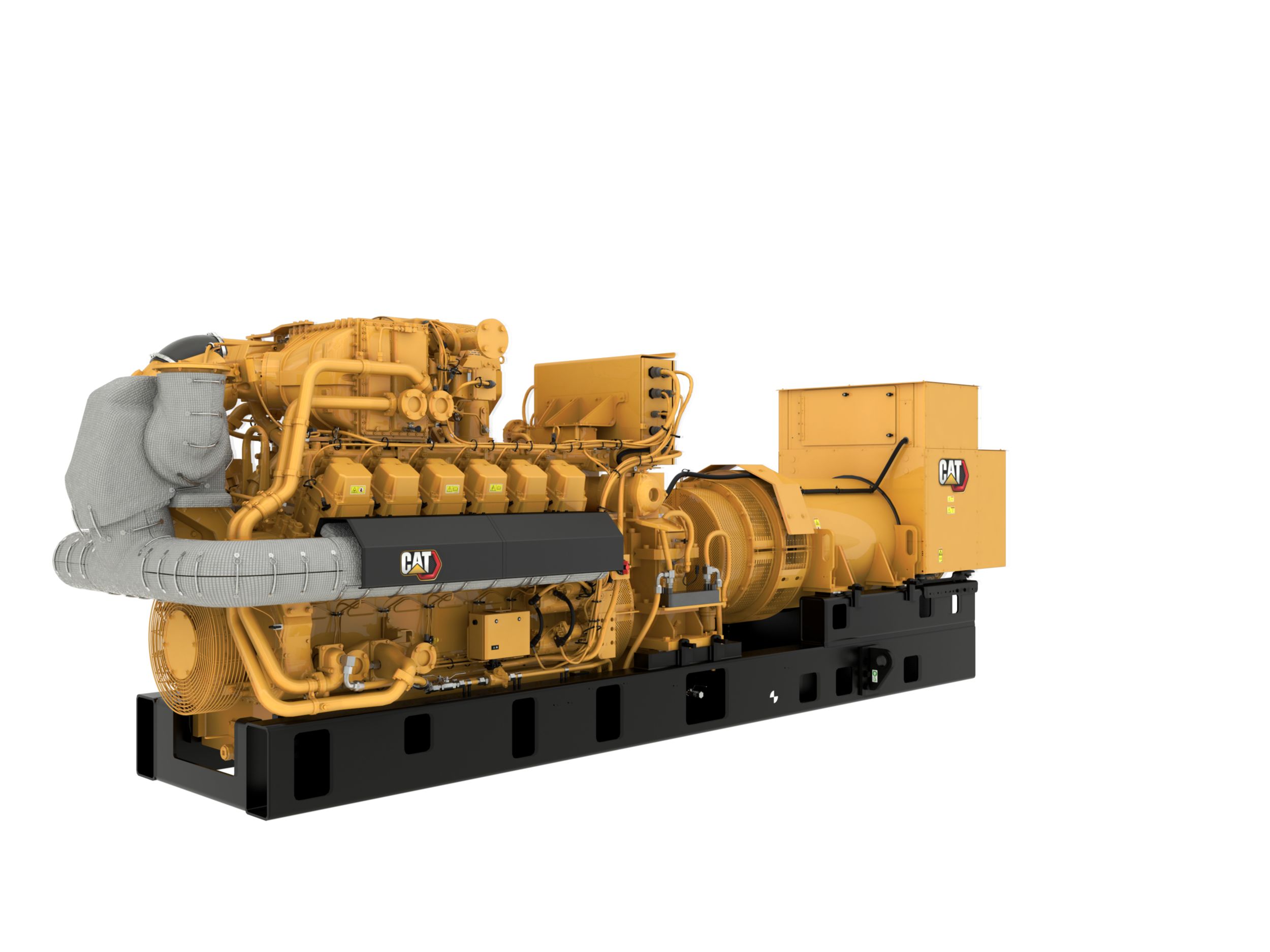 G3512H 60 Hz Gas Open Generator Set, Front Left View