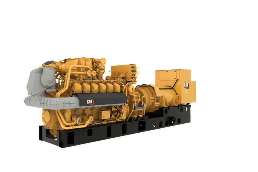 G3512H 60 Hz Gas Open Generator Set, Front Left View