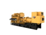 G3512H 60 Hz Gas Open Generator Set, Rear Left View