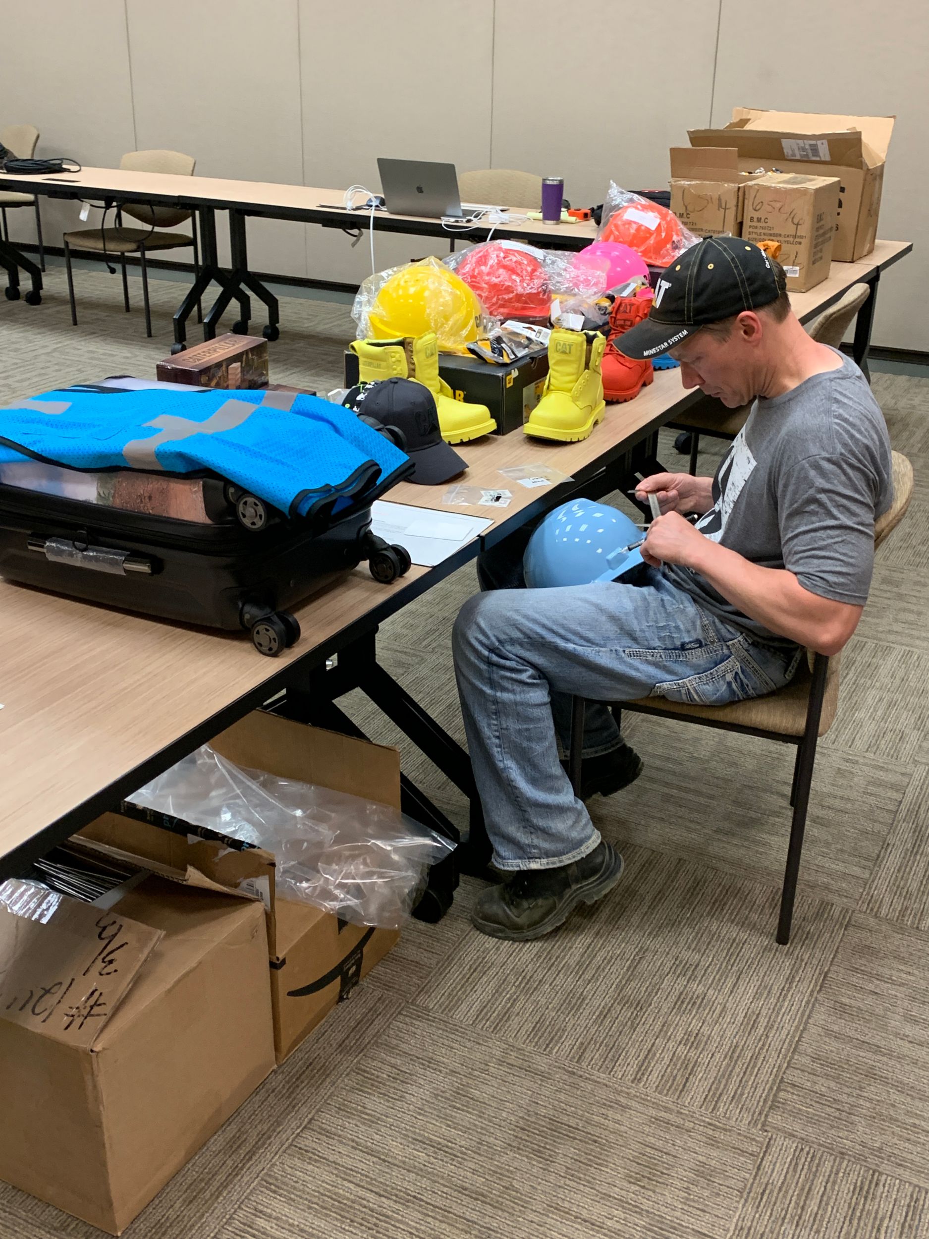 Lance doing detail work