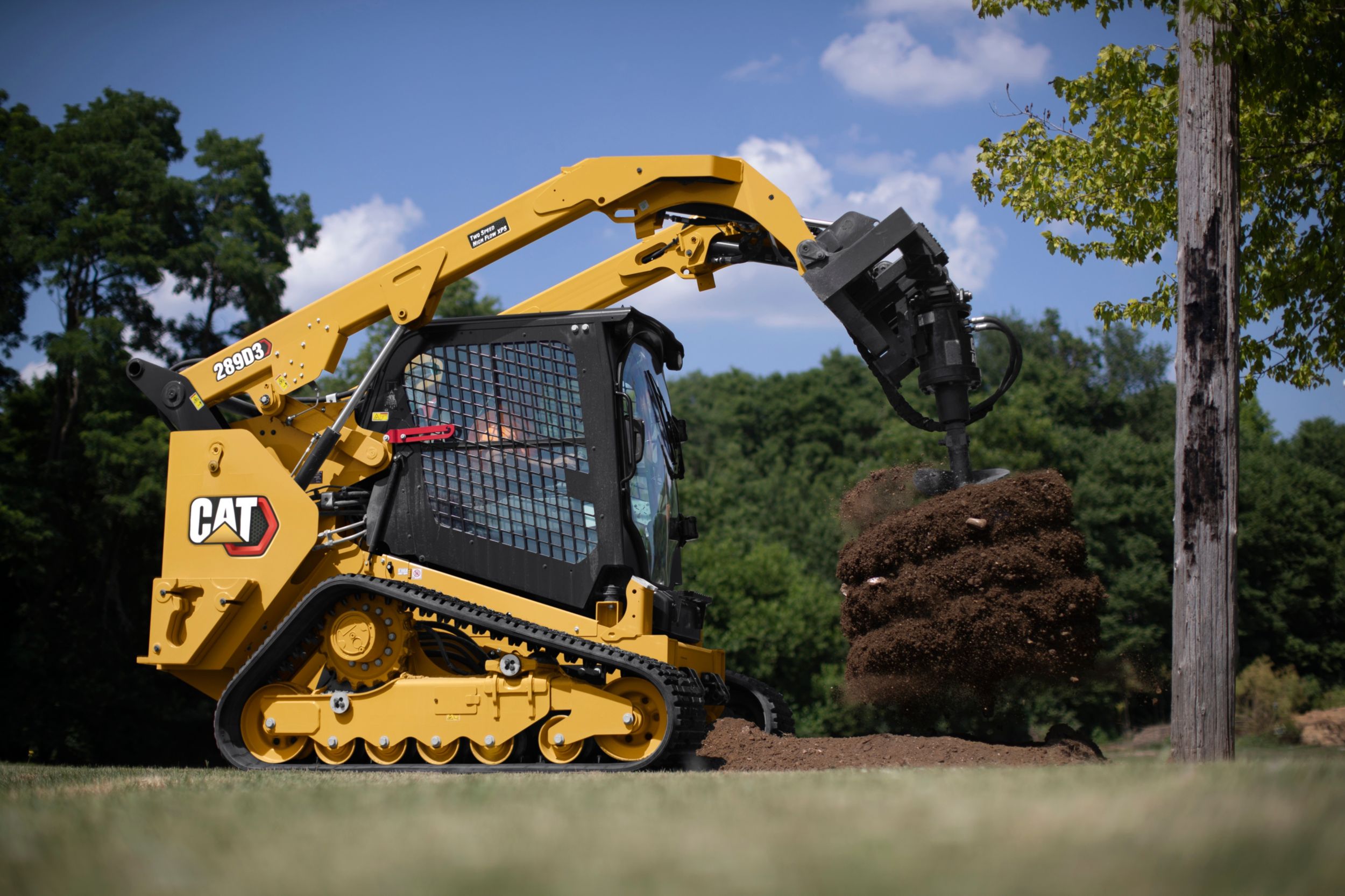 cat track skid steer