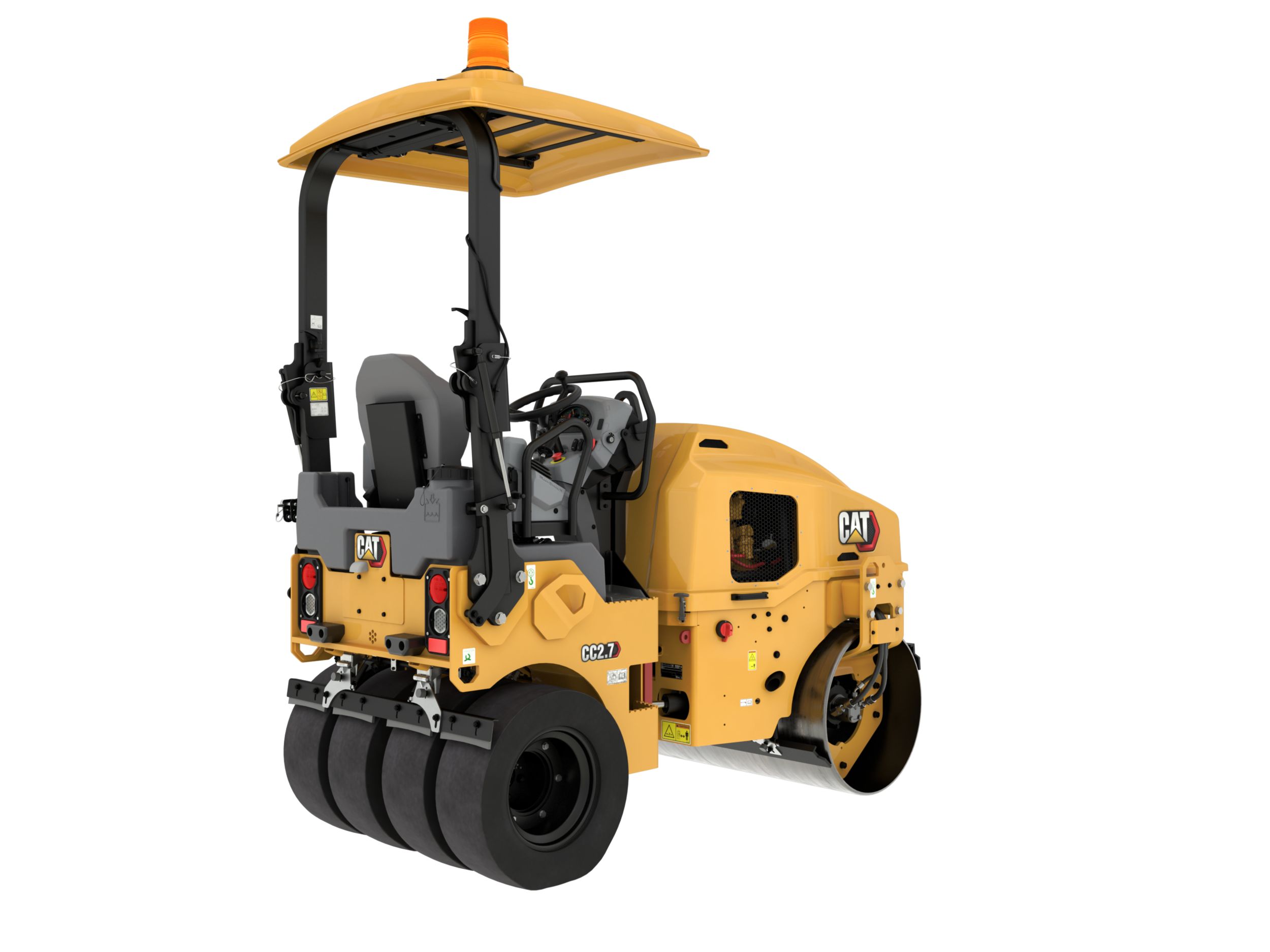 CC2.7combination tandem roller rear, right side