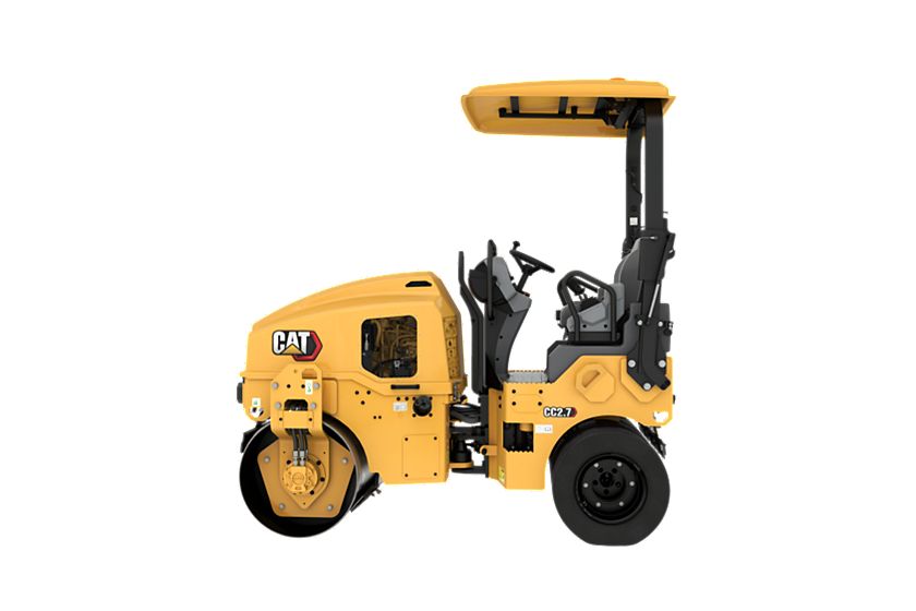 CC2.7 combination tandem roller left side