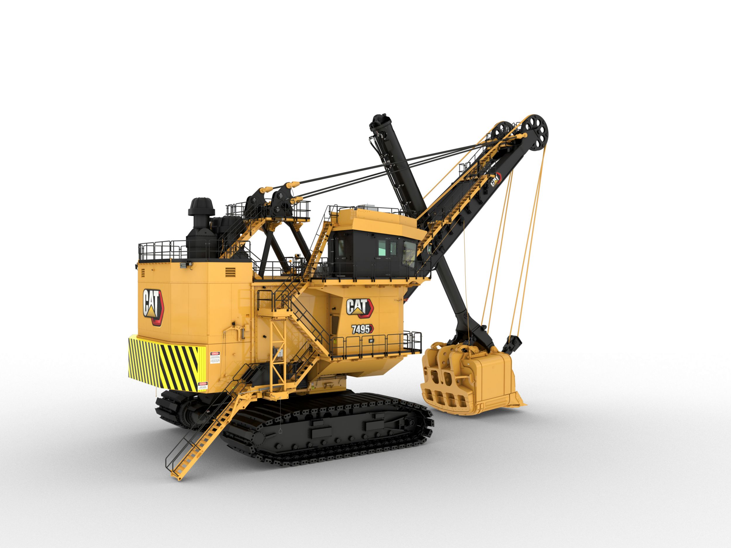 2021 Cat 7495 mining shovels feature upgrades to drive efficiencies and lower cost per ton Cat Caterpillar