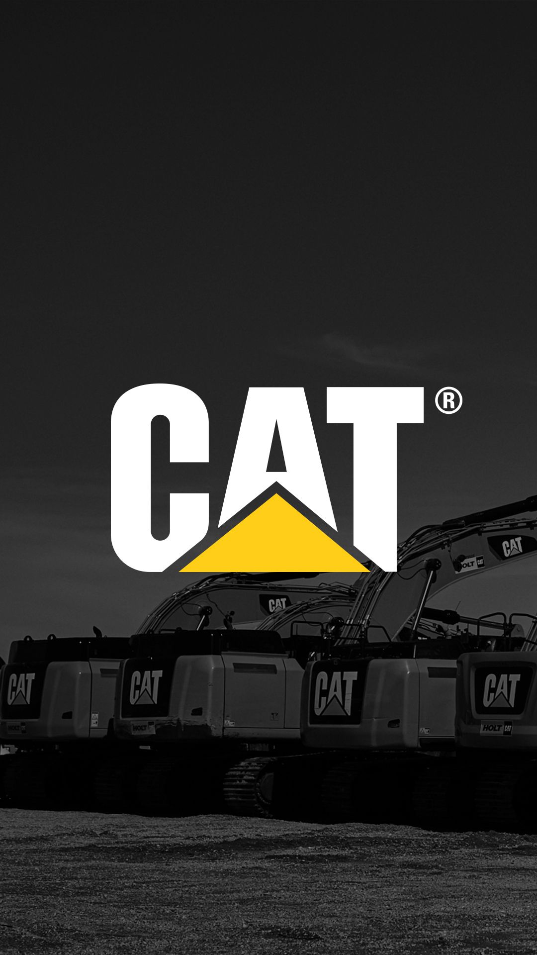 cat backhoe wallpaper