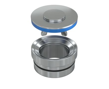 Soupape et siège SPM EdgeX™ sur fond blanc