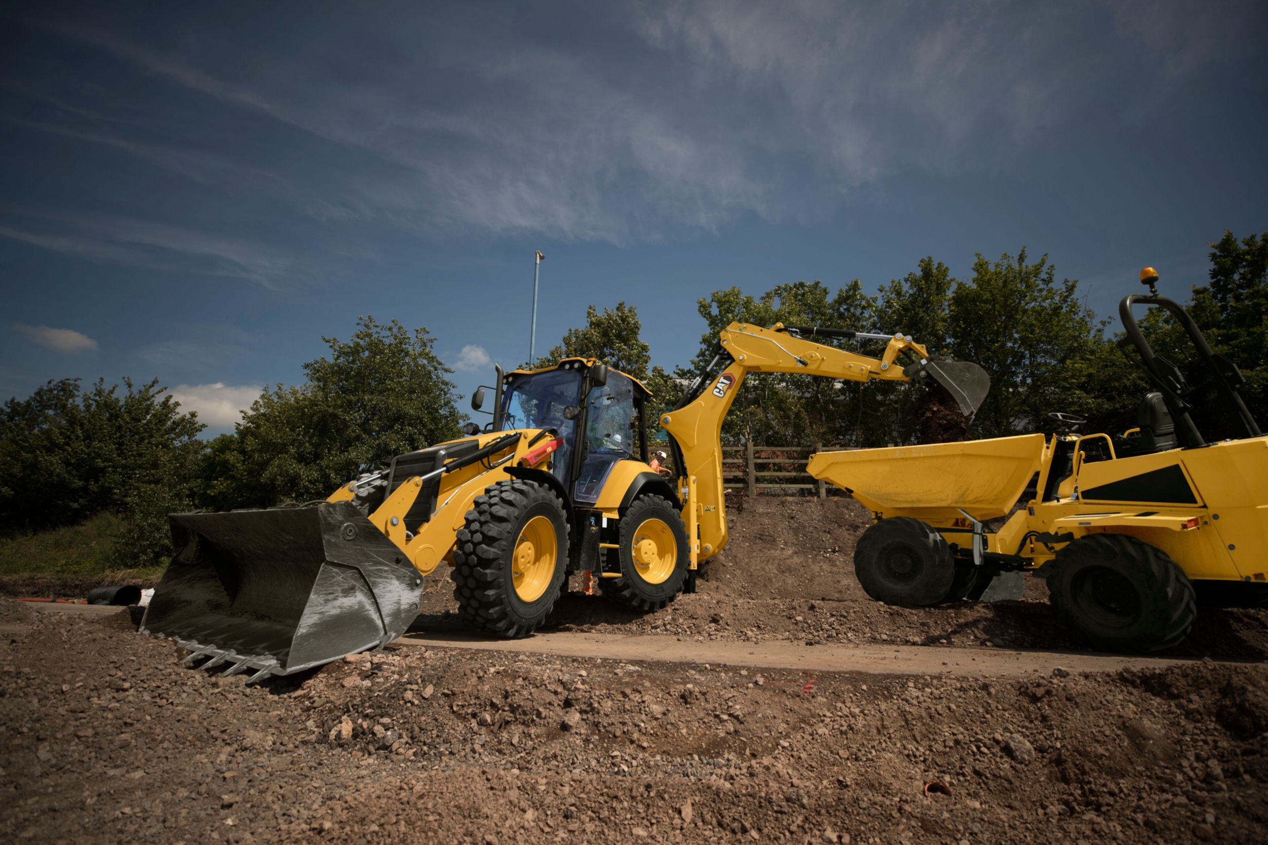 The 434 Backhoe Loader.