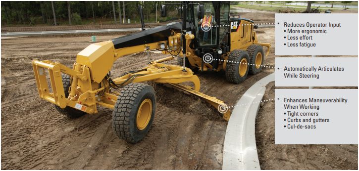 Motor Grader Feature upgrades Cat Caterpillar