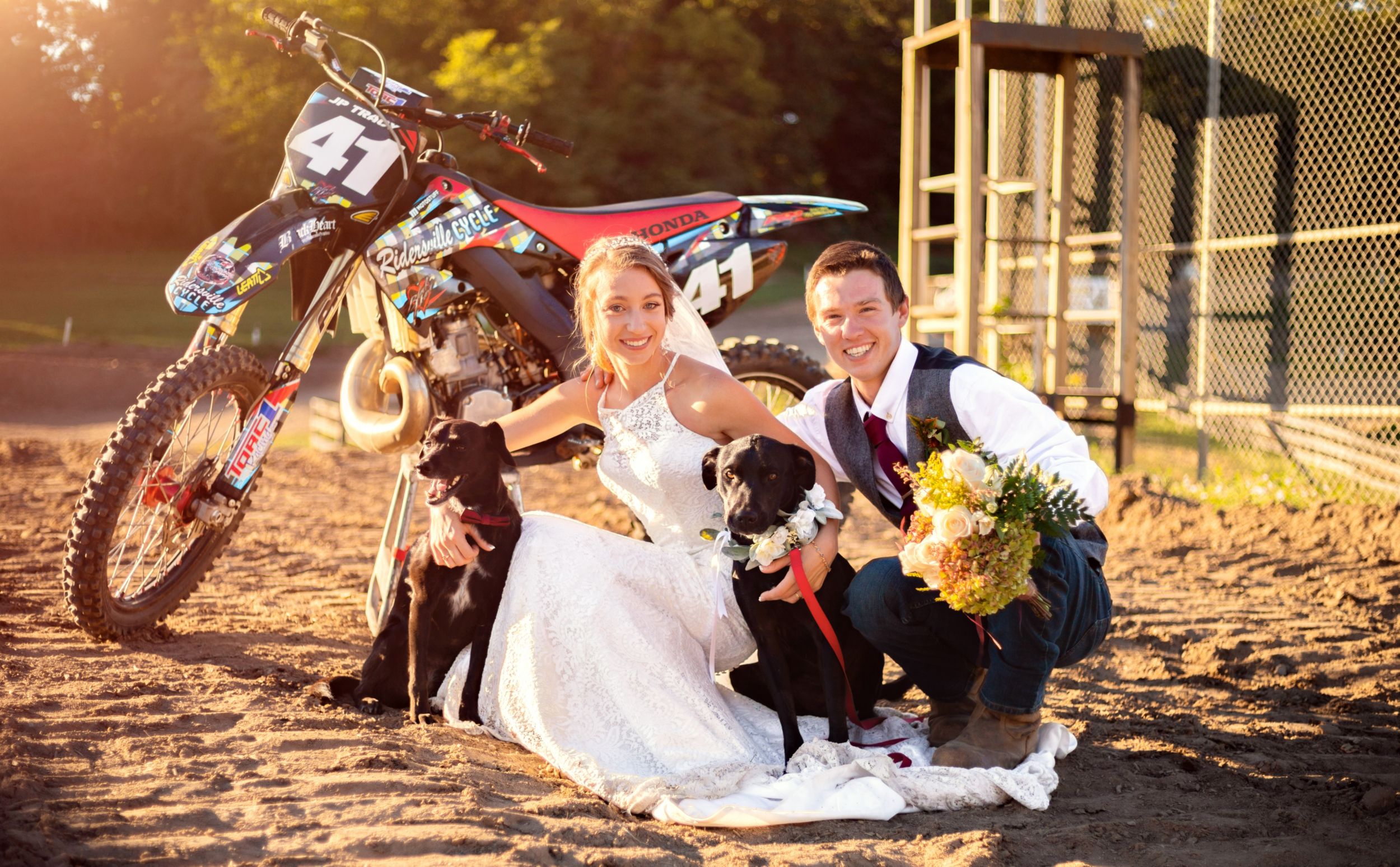 dirt bike wedding ideas