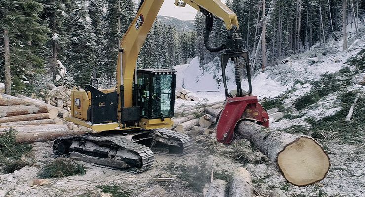 caterpillar logging equipment