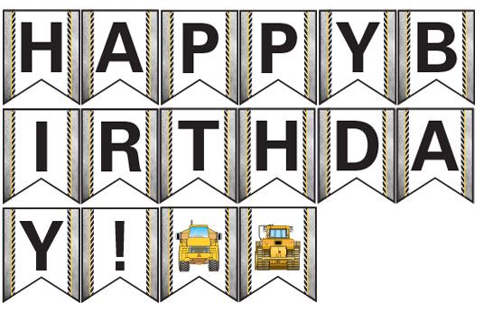 construction birthday party printables supplies cat caterpillar