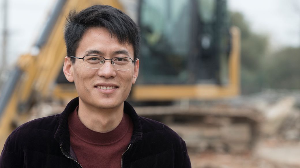 Customers and dealer meeting at a jobsite