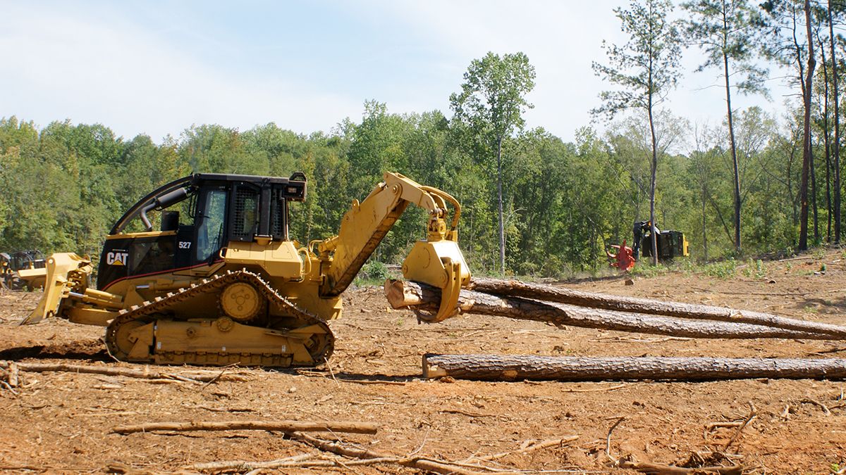 caterpillar logging equipment