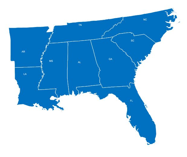 South East Region Amercia