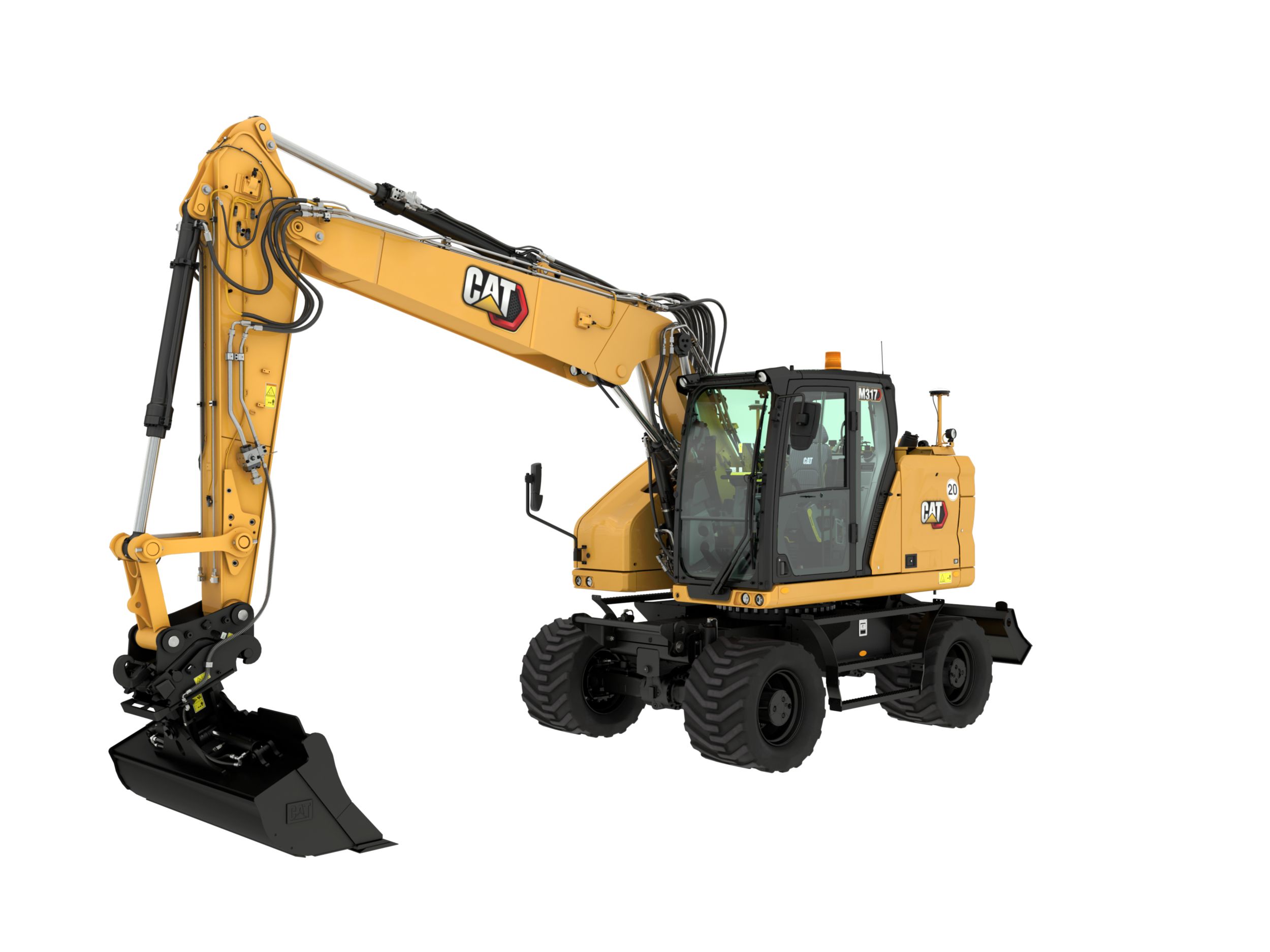 工事CAT M318 WHEELED EXCAVATOR(1/50) ポクレン