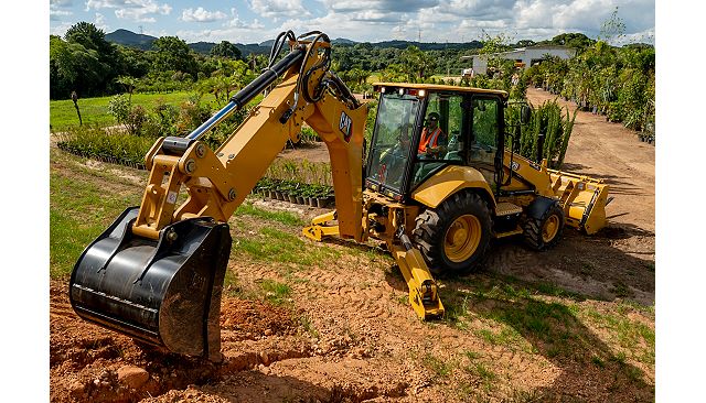 The 420 Backhoe Loader.