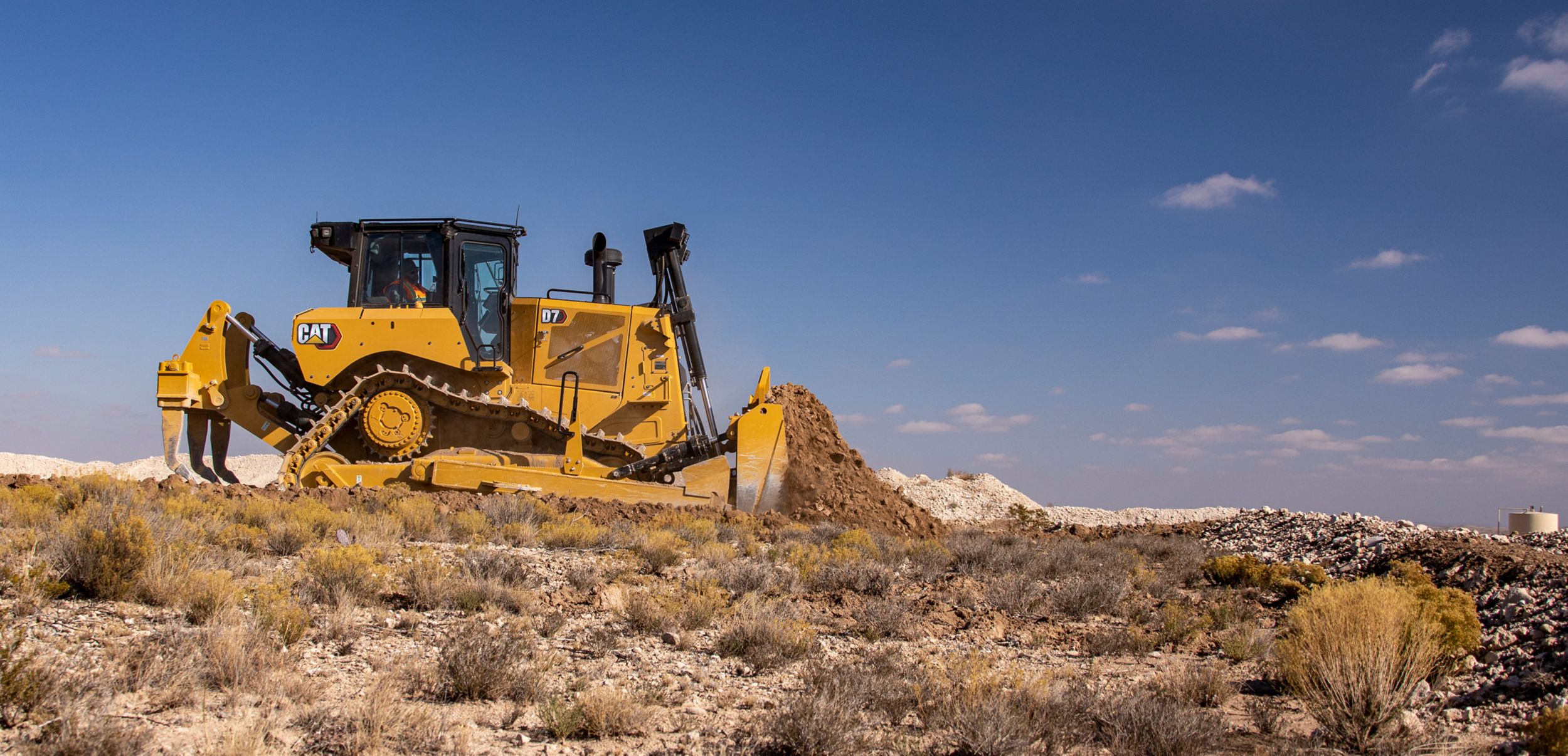 mini excavator on a jobsite