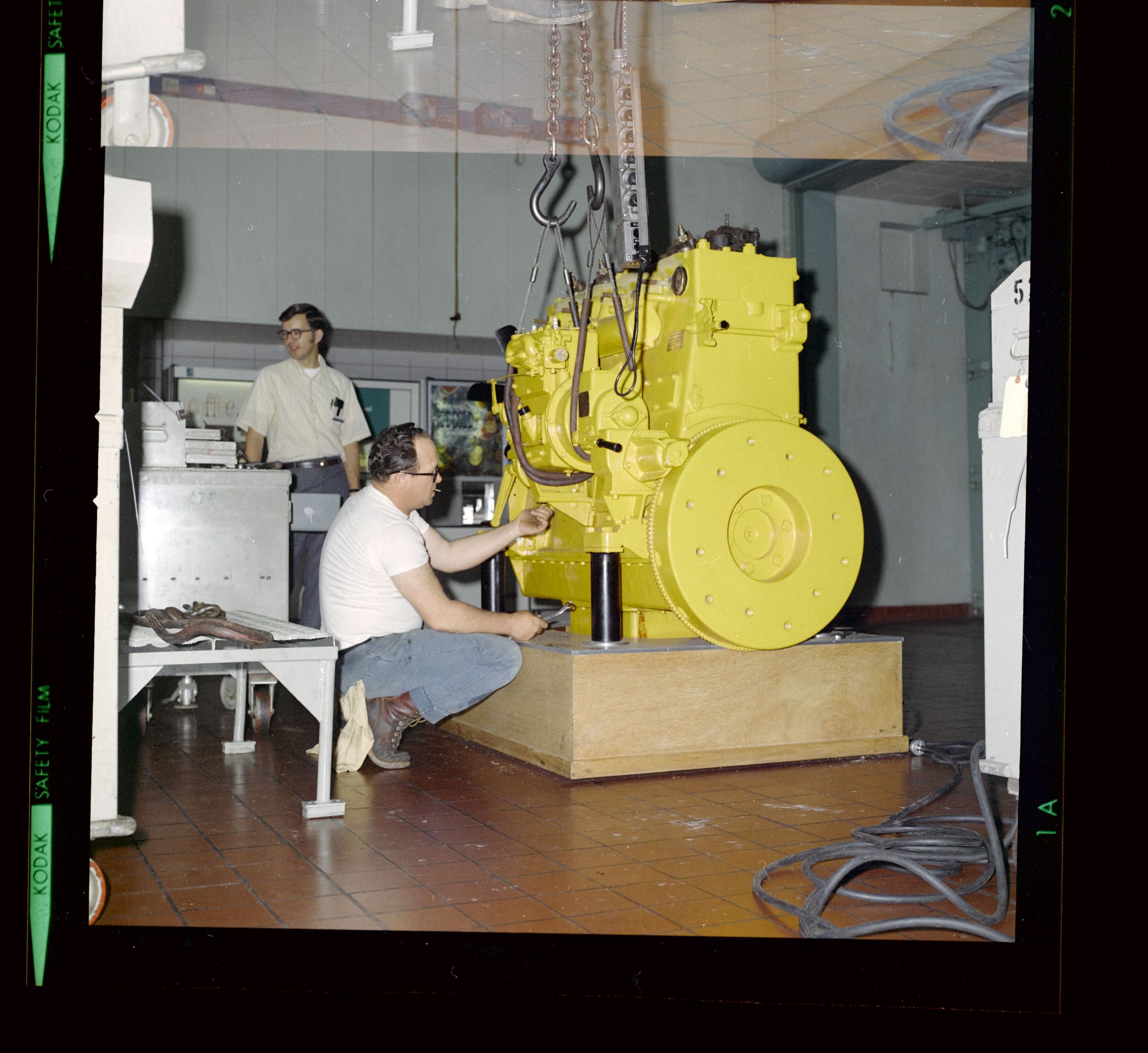 Prototyp des ersten Dieselmotors von Caterpillar, genannt "Old Betsy". 