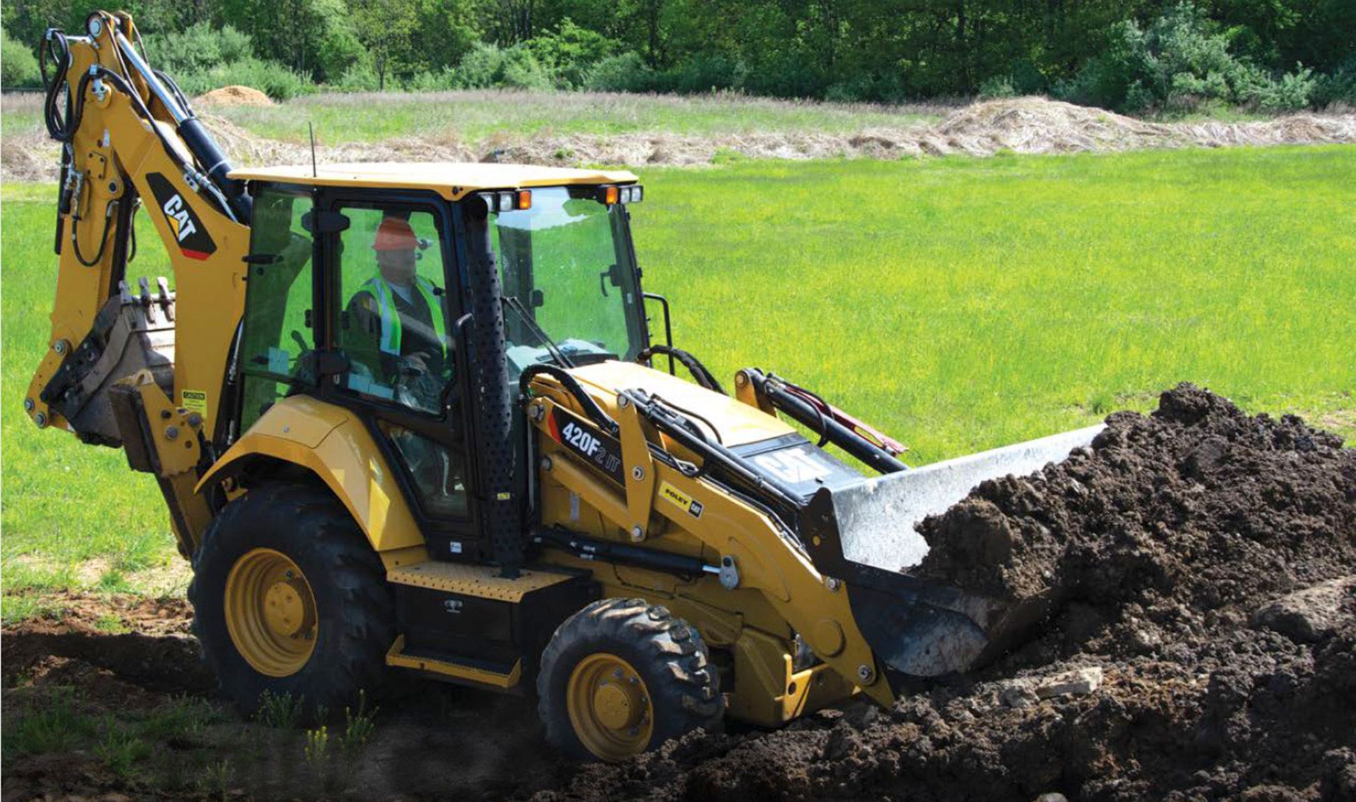 Going Solo with the Cat Backhoe Loader and Attachments