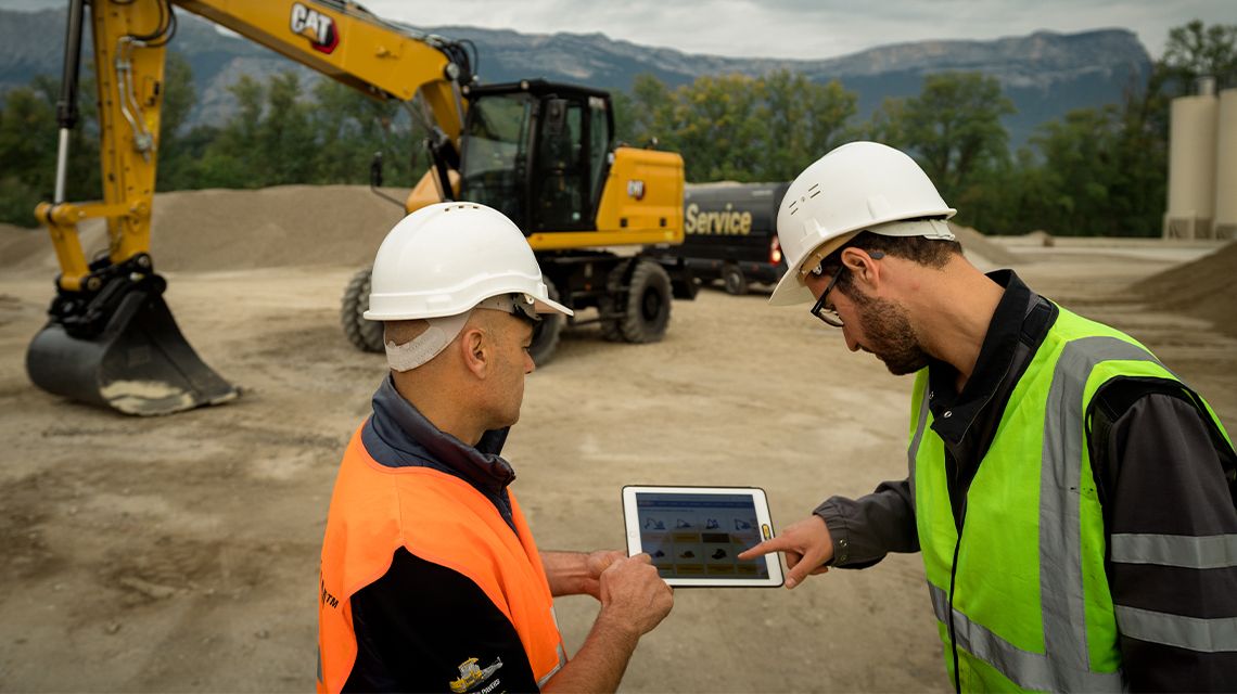 Operator Smiling with Tablet