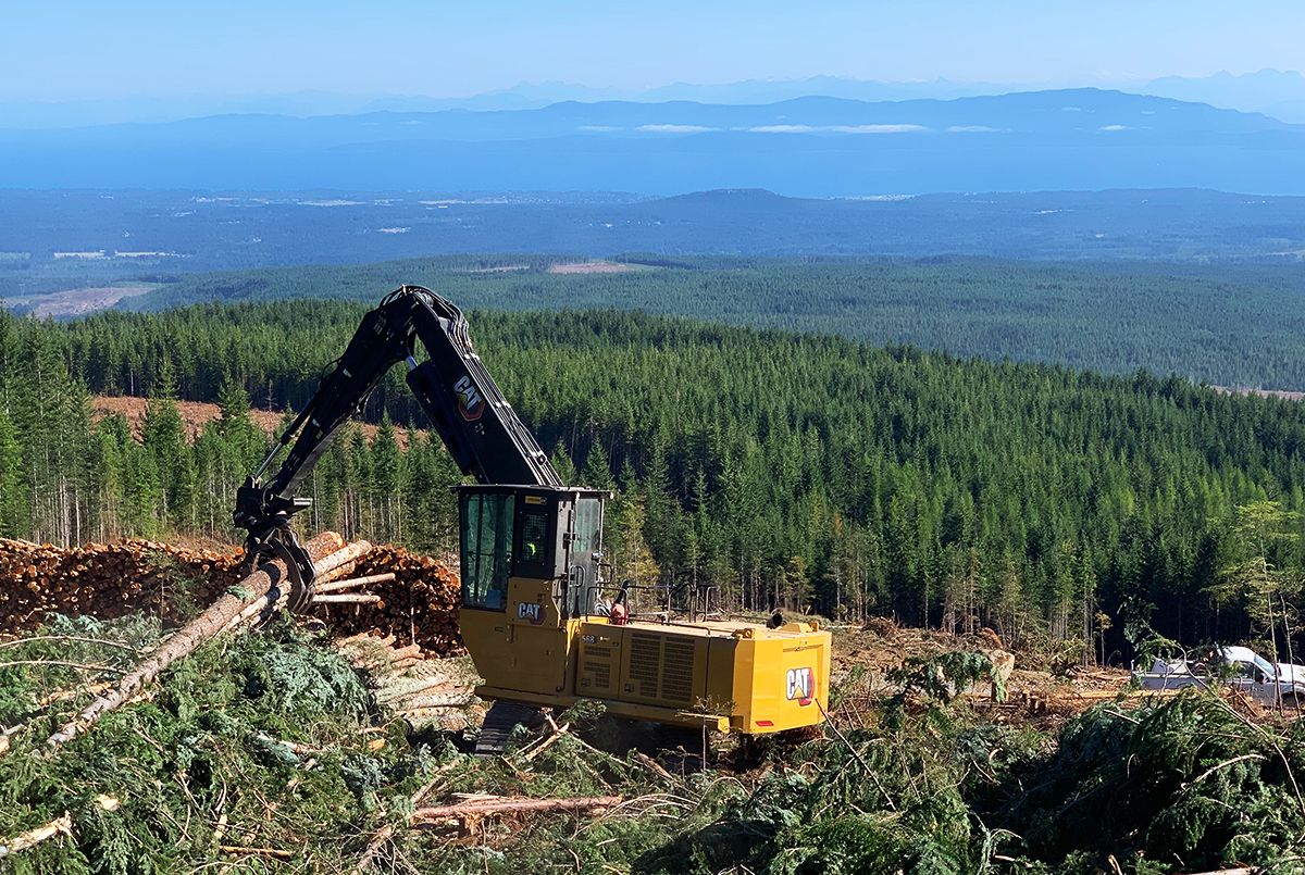 caterpillar logging equipment