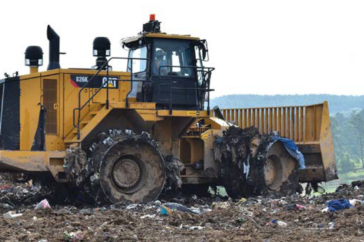 compactor, landfill