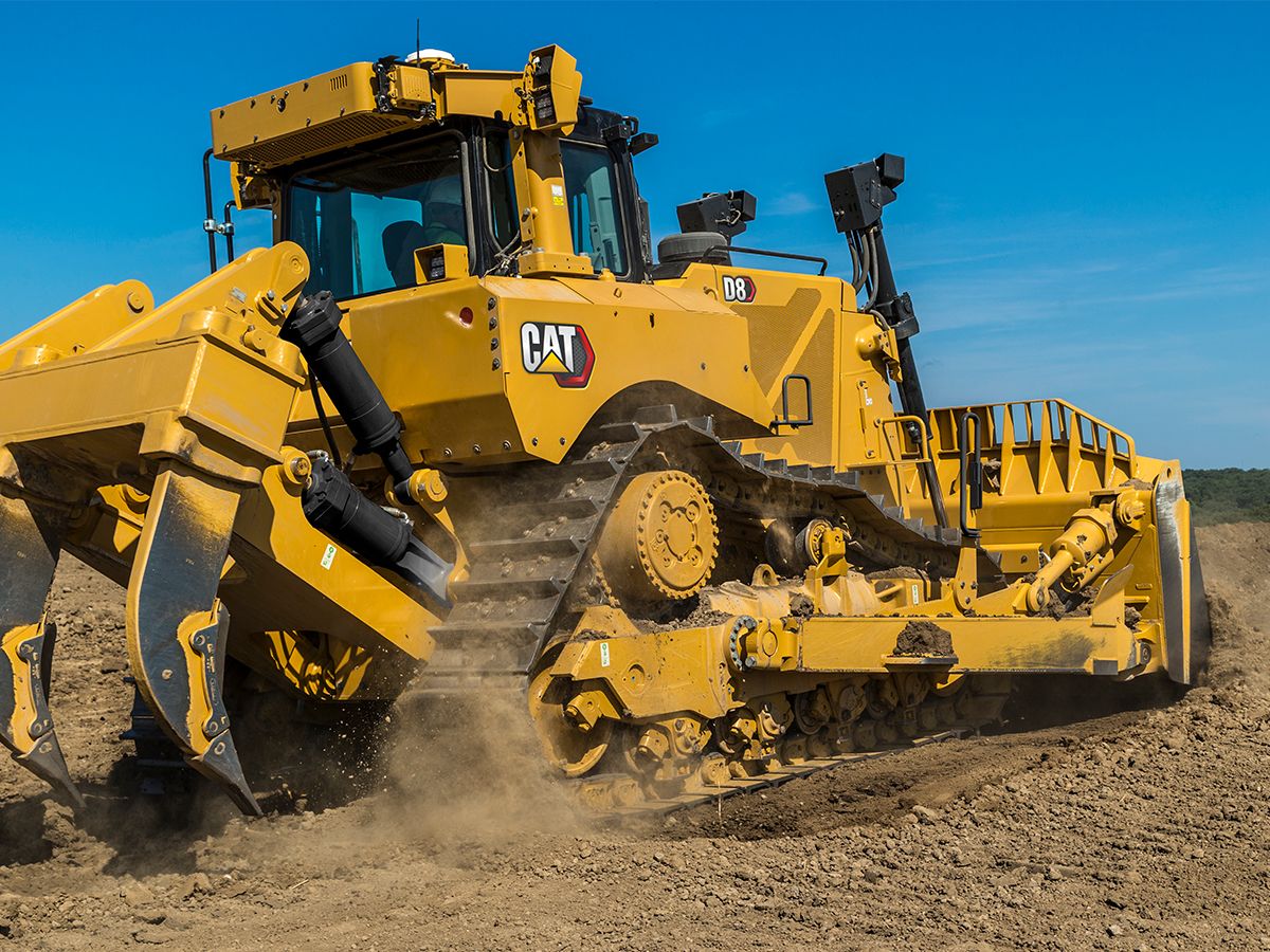 D8 Dozer Doing some Basic Grading