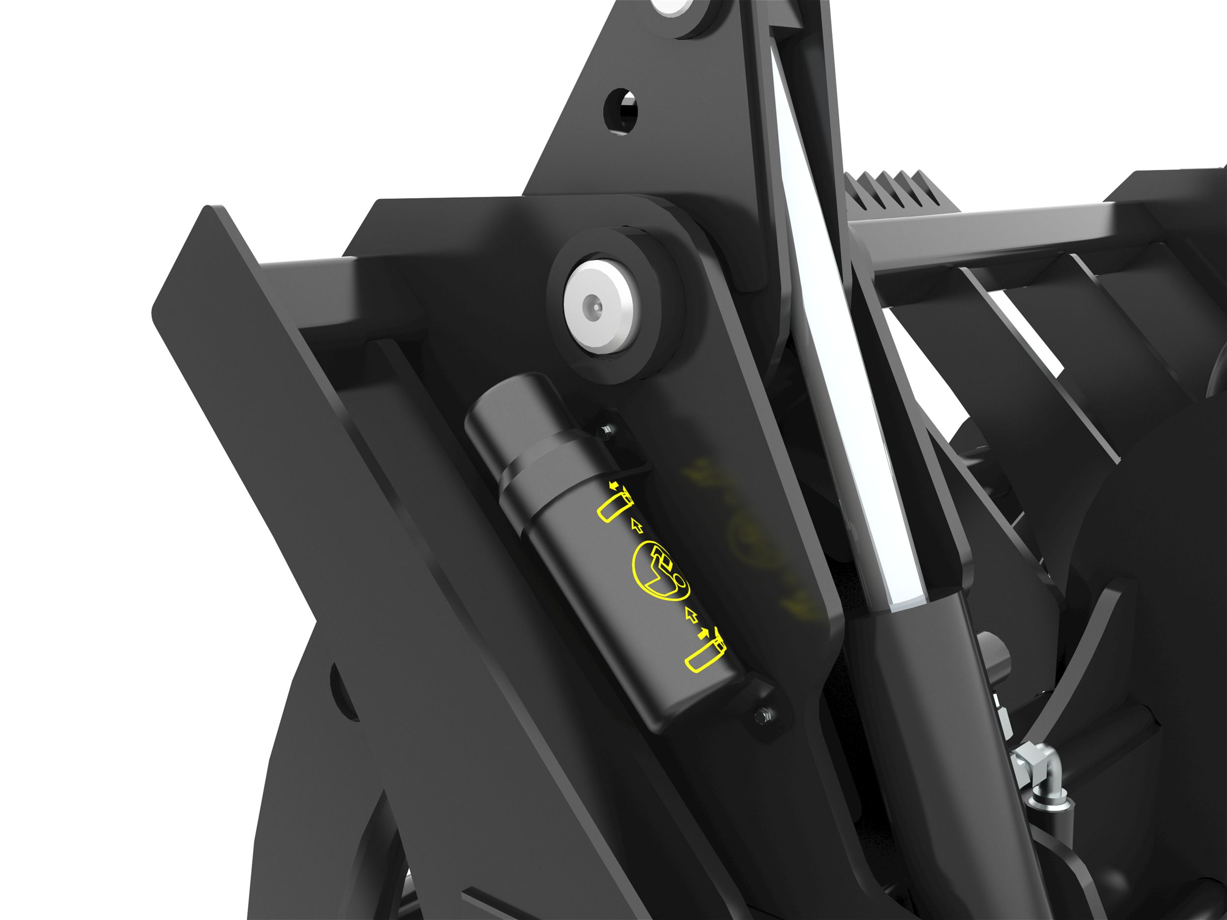 Support du guide d'utilisation et d'entretien monté sur l'outil