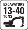 Excavators 13-40 Tons