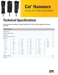 GC & GC S HAMMERS Technical Specifications