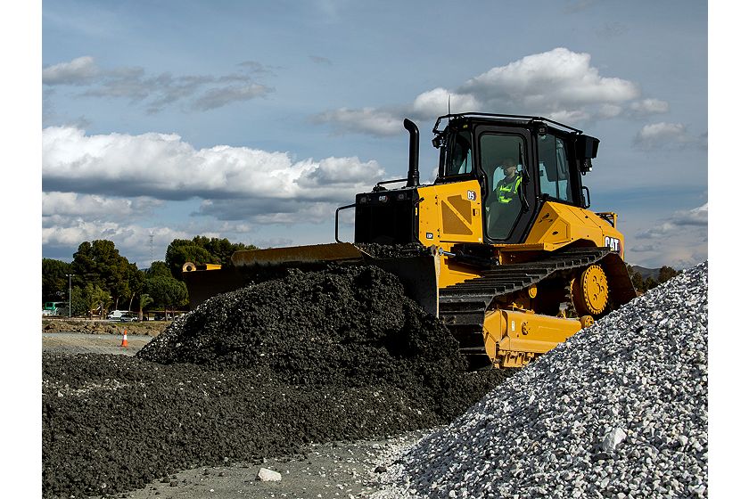 D5 Dozer Grading on Gravel