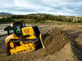 D5 Dozer Pushing Up Hill