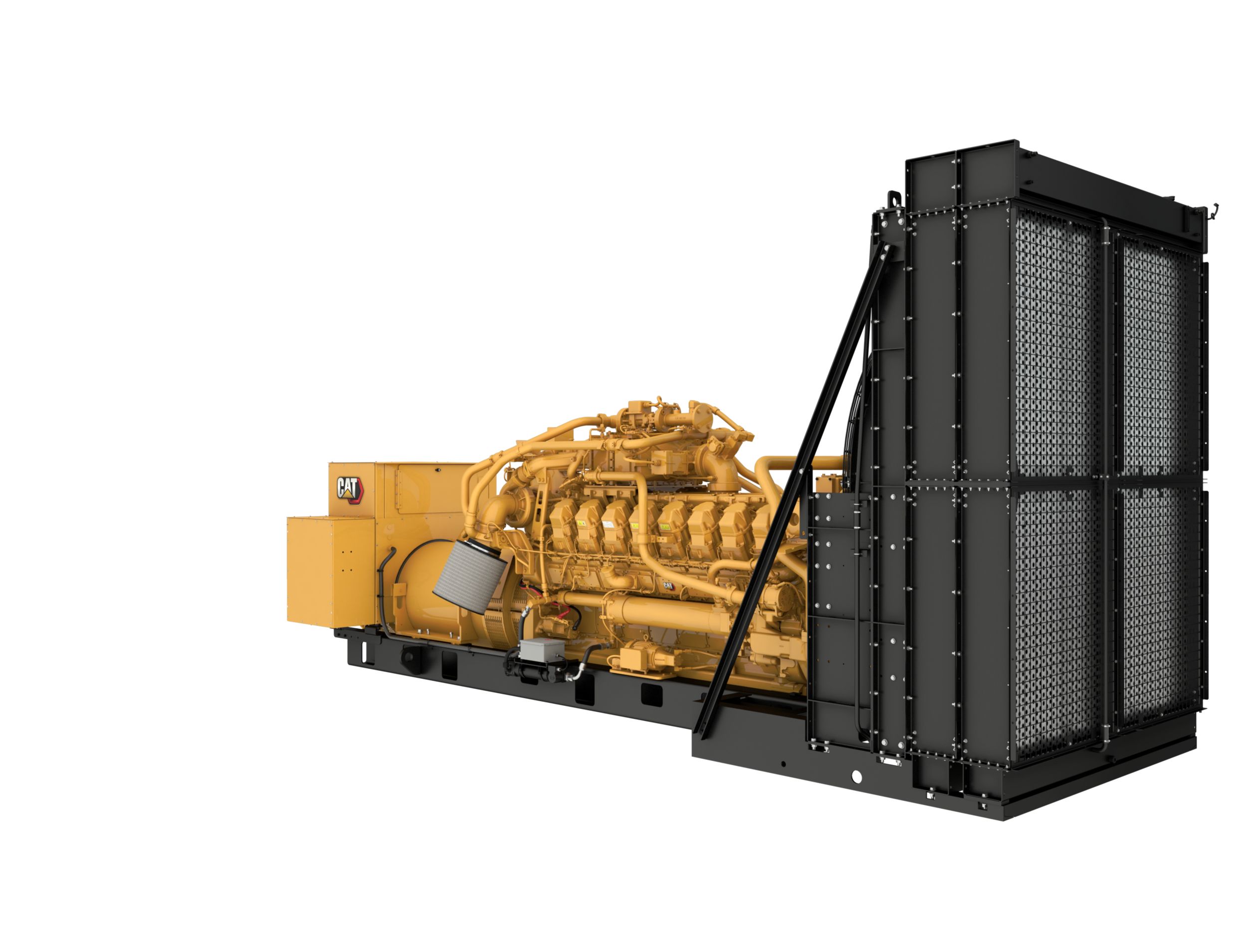 Groupe électrogène à gaz G3516, vue avant droit